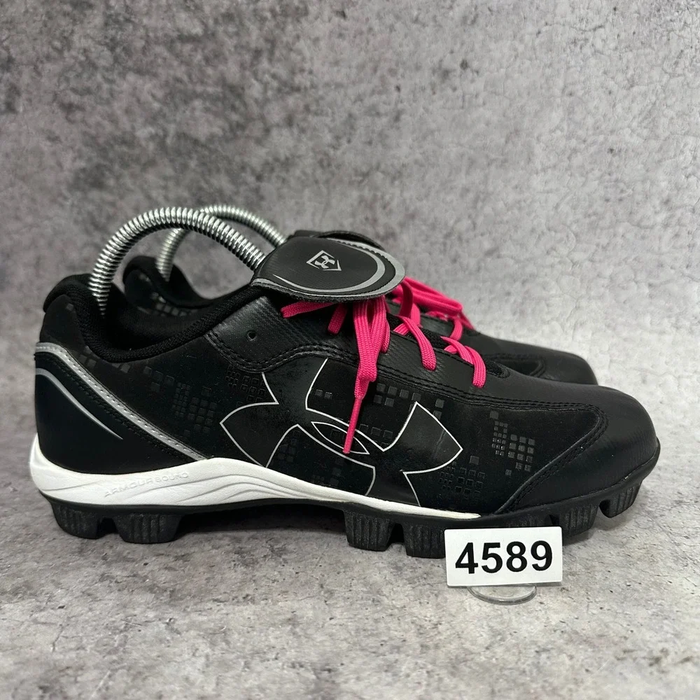 Under Armour Glyde RM CC Softball Cleats Women 8.5 Black Pink 1233552-011 Cleat